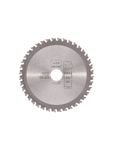 Диск пильный (40 зубьев; 127х20х1,8 мм) по ламинату, пластику и ЦСП для циркулярных пил AEG 4932352535