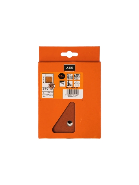 Лист шлифовальный (10 шт; 115x107 мм; G240) для FDS 140 AEG 4932352423