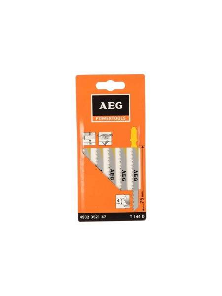 Пилка по дереву T144D (5 шт; 75 мм) для лобзика AEG 4932352147