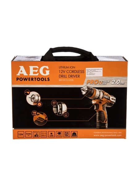 Аккумуляторная дрель-шуруповерт AEG BBS12C2 LI202B 4935446693
