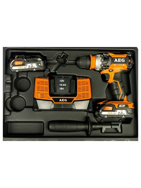 Бесщеточная аккумуляторная дрель AEG BSB 18CBL LI-202C 4935448462