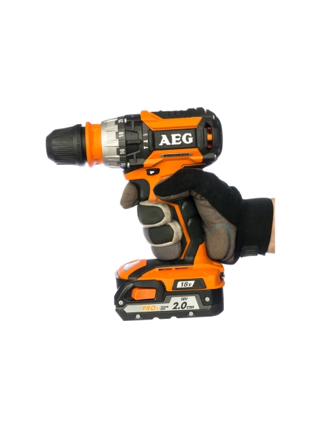 Бесщеточная аккумуляторная дрель AEG BSB 18CBL LI-202C 4935448462