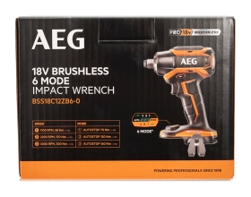 Бесщеточный аккумуляторный ударный гайковерт AEG BSS18C12ZB6-0 4935472012