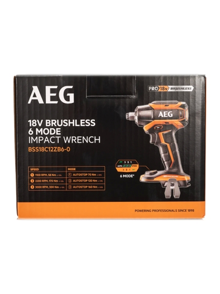 Бесщеточный аккумуляторный ударный гайковерт AEG BSS18C12ZB6-0 4935472012