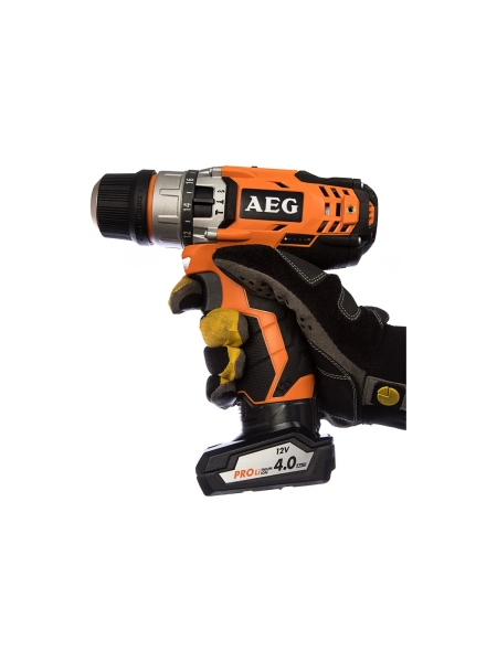 Аккумуляторная ударная дрель-шуруповерт AEG BSB12C2 LI-402B 4935446696