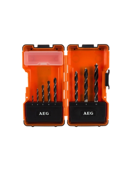 Набор сверл по дереву (8 шт; 3-10 мм) AEG 4932352247