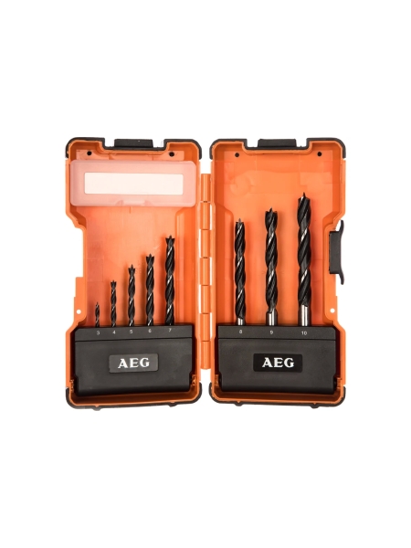 Набор сверл по дереву (8 шт; 3-10 мм) AEG 4932352247