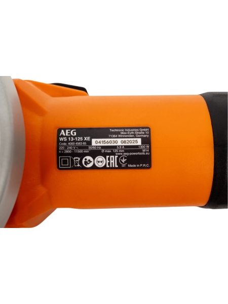 Угловая шлифмашина AEG WS13-125XE 4935451410