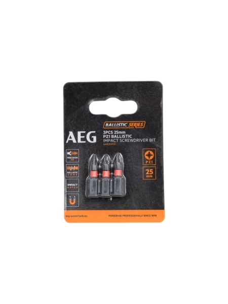 Биты ударные AAK253PZ1 (3 шт; PZ1; 25 мм) AEG 4932479170