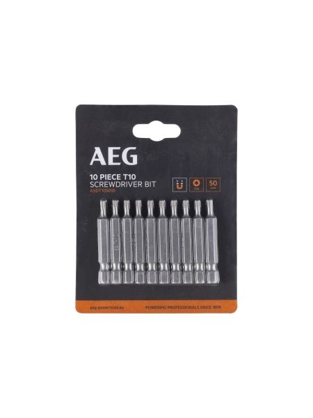 Биты 10 шт, T10, 50 мм AEG ASDT105010 4932479521
