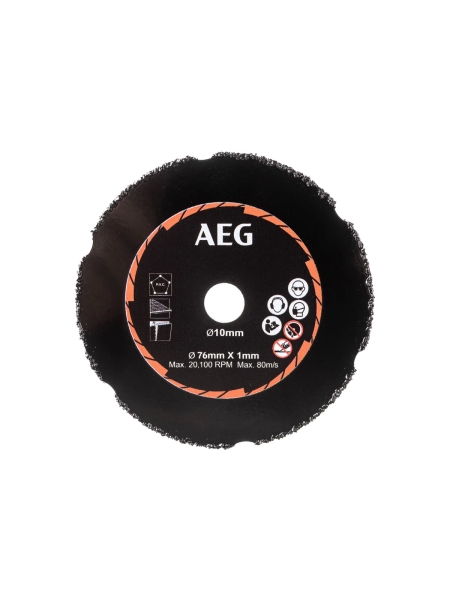 Диск карбидный AAKMMAC01 (76х10х1 мм) для отрезной машины AEG 4932478590