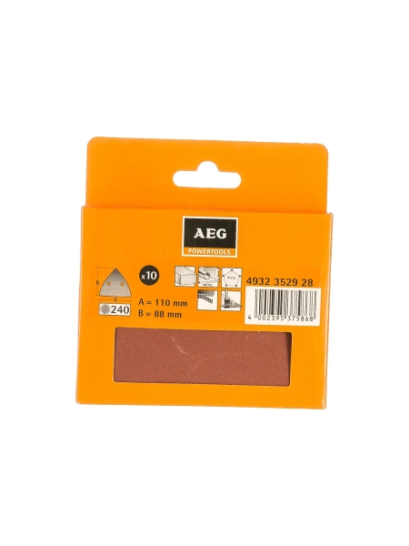 Лист шлифовальный Дельта (10 шт; 110х88 мм; G240) для FDS 140 AEG 4932352928