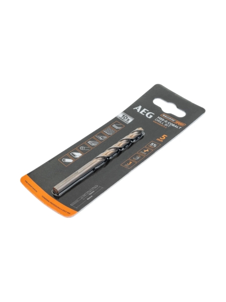 Сверло по металлу HSS-Co (5х52х86 мм) AEG AAKHSSCBT5-0 4932479332