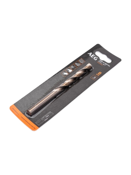 Сверло по металлу HSS-G (8х75х117 мм) AEG AAKHSSG08 4932479315