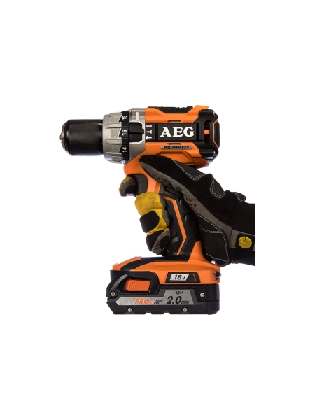 Бесщеточная дрель-шуруповерт AEG BSB18C2BL LI-X02C 4935464098