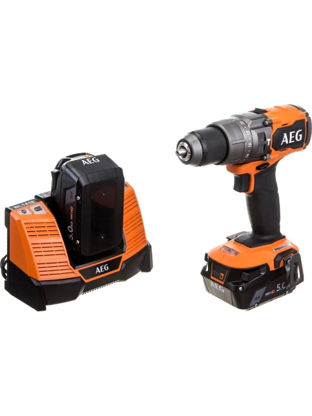 Бесщеточная аккумуляторная ударная дрель-шуруповерт AEG 18В BSB18C3BL-502C 4935478939