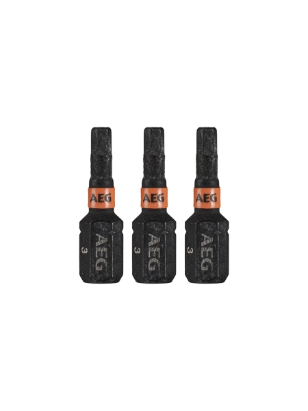Биты ударные AAK253H3 (3 шт; HEX3; 25 мм) AEG 4932479177