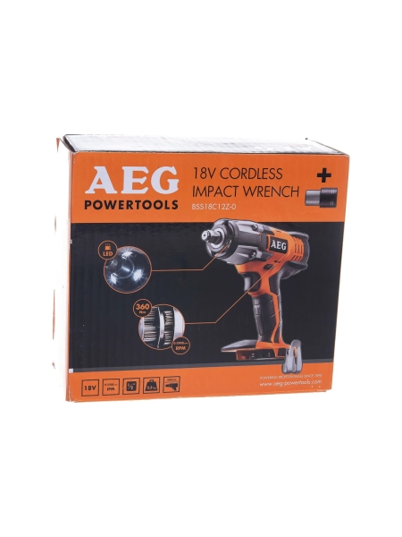 Аккумуляторный гайковерт AEG BSS 18C12ZLi-0 4935446449