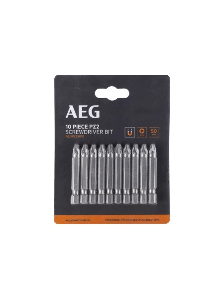 Биты 10 шт, PZ2, 50 мм AEG ASDPZ25010 4932479508