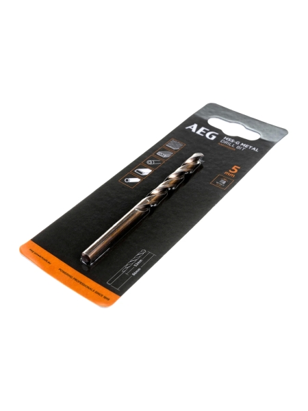 Сверло по металлу HSS-G (5х52х86 мм) AEG AAKHSSG05 4932479310