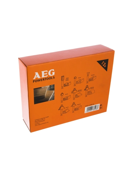 Набор фрез (12 шт; хвостовик 8 мм) AEG 4932430836