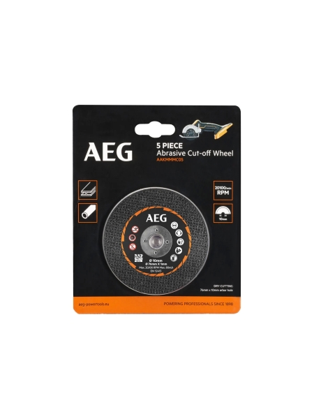 Набор дисков AAKMMMC05 (5 шт, 76х10х1 мм) для отрезной машины BMMS18SBL-0 AEG 4932478588