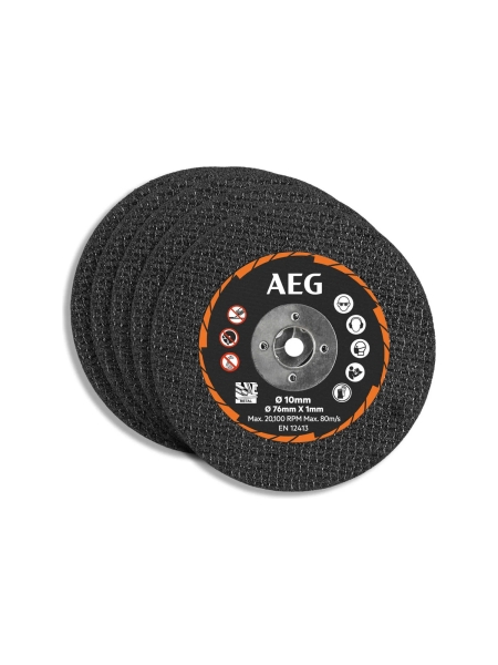 Набор дисков AAKMMMC05 (5 шт, 76х10х1 мм) для отрезной машины BMMS18SBL-0 AEG 4932478588