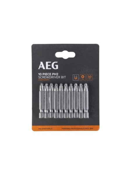 Биты 10 шт, РН2, 50 мм AEG ASDPH25010 4932479504