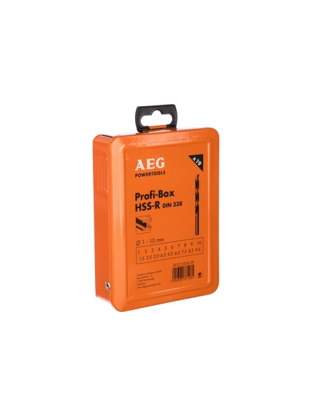 Набор сверл по металлу Profi-Box HSS-R (19 шт; 1-10 мм) AEG 4932352459