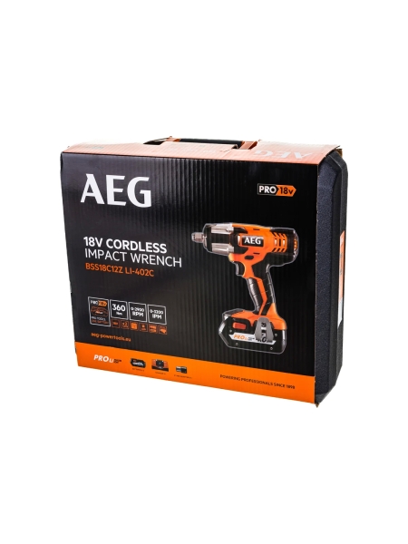 Аккумуляторный гайковерт AEG BSS 18C12Z LI-402C 4935446456