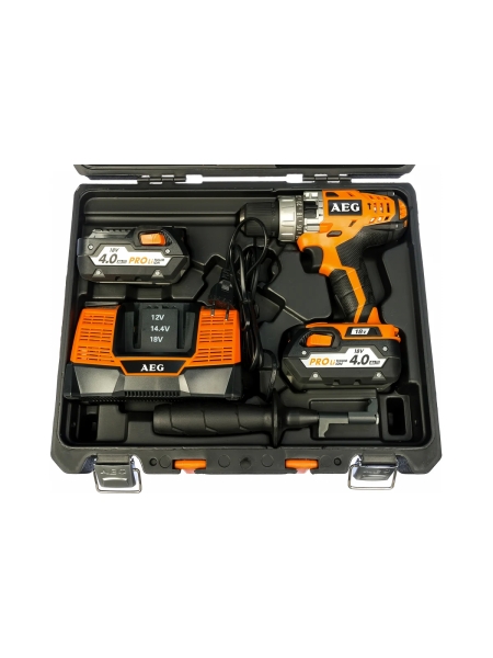 Аккумуляторная ударная дрель-шуруповерт AEG BSB 18C LI-402C 443997