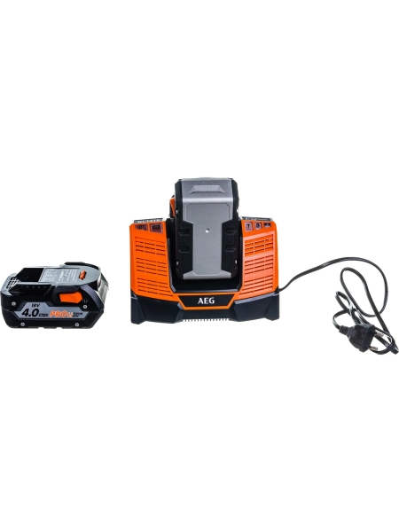 Набор 2 аккумулятора (Li-Ion, 18В, 4 Ач)+зарядное устройство SETLL1840BL AEG 4932464157