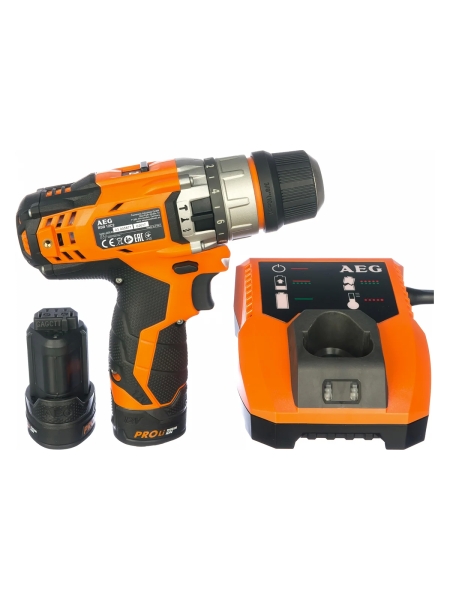 Аккумуляторная ударная дрель-шуруповерт AEG BSB12C2 LI-202B 4935443964