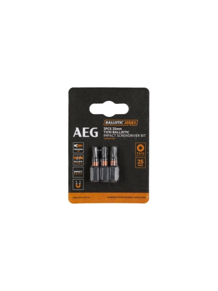 Биты ударные AAK253TX10 (3 шт; TX10; 25 мм) AEG 4932479173