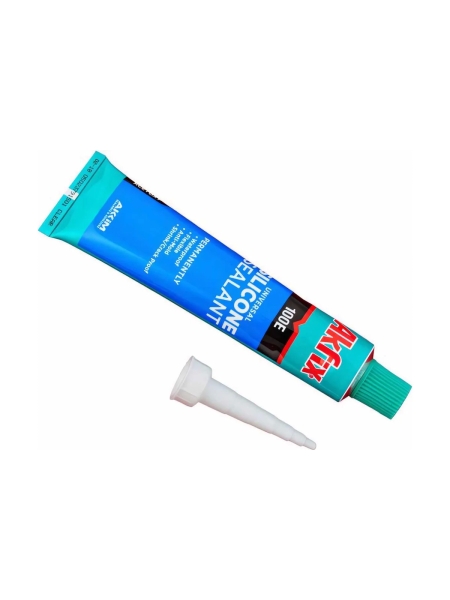 Универсальный силиконовый герметик Akfix 100E прозрачный, 50 мл SA111