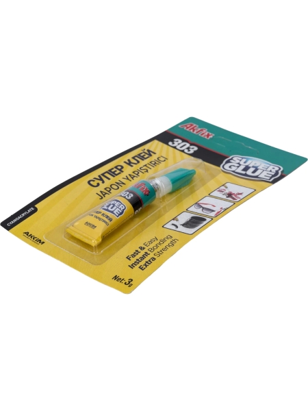 Супер клей Akfix 303 3 гр GA0031