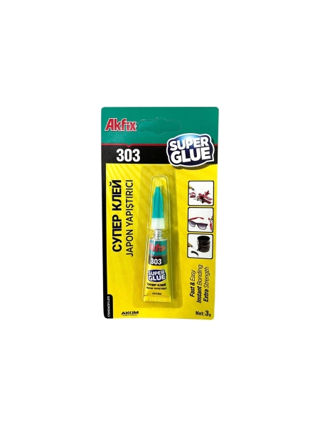 Супер клей Akfix 303 3 гр GA0031