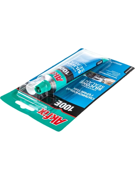 Универсальный силиконовый герметик Akfix 100E прозрачный, 85 г SA115