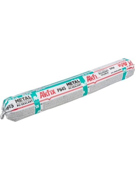 Полиуретановый автомобильный, строительный герметик Akfix P645 45 Шор, черный, 600 мл AA653
