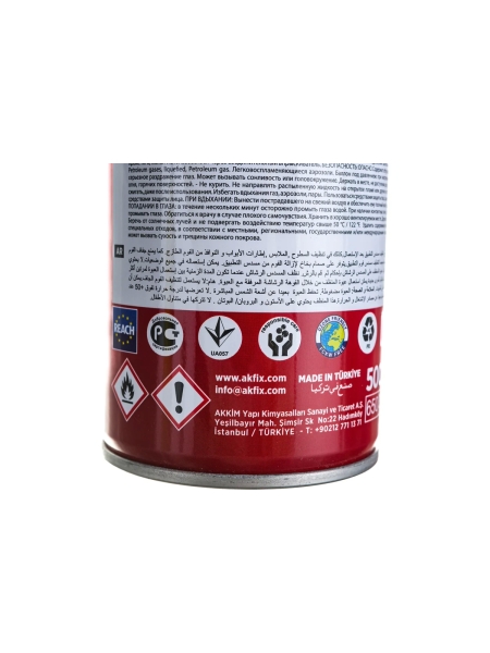 Очиститель-смывка монтажной пены Akfix 800C, 500 мл XA050