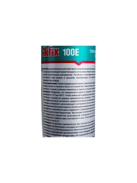 Универсальный силиконовый герметик Akfix 100E, бежевый, 280 мл SA045
