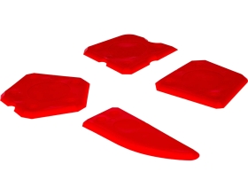 Набор шпателей для выравнивания и затирки герметиков  4 шт. Akfix BYM4