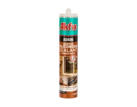 Силиконизированный акриловый герметик Akfix AS606 белый, 310 мл AA001