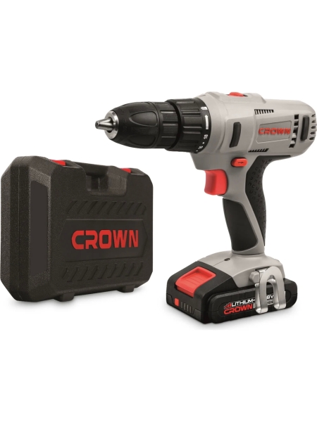 Аккумуляторный шуруповерт Crown CT21056LH-2 BMC
