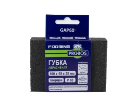 Губка абразивная шлифовальная Forming прямоугольный профиль 100x68x25 мм, P60 PROBOS GAP60