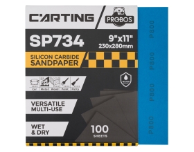 Бумага абразивная водостойкая Р800, 230х280 мм, Carting SP734, 100 шт PROBOS 73401972-100