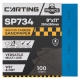 Бумага абразивная водостойкая Р800, 230х280 мм, Carting SP734, 100 шт PROBOS 73401972-100