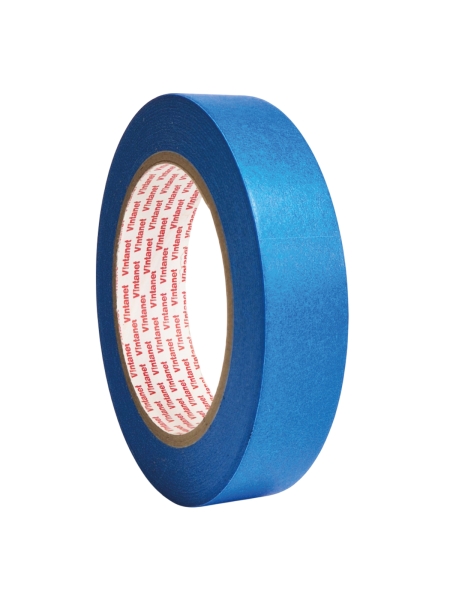 Малярная лента на основе рисовой бумаги Washi для четкого края Vintanet WM111, синяя, 24мм х 50м WM1112450