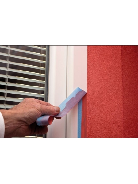 Малярная лента на основе рисовой бумаги Washi для четкого края Vintanet WM111, синяя, 24мм х 50м WM1112450