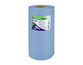 Нетканый протирочный материал PROBOS ALPHA 9802B, 80г/м2, голубой, сотовое тиснение,125 л/h 9802B125